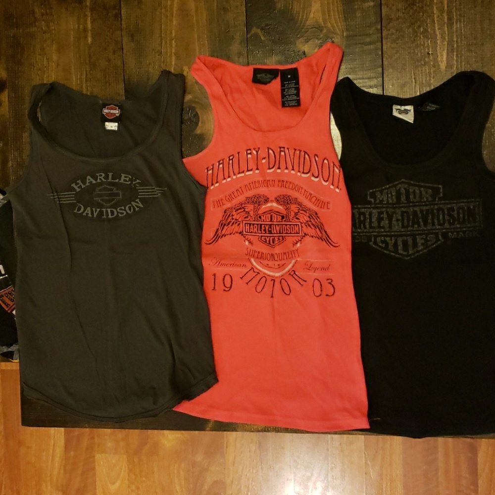 3 Harley Davidson Tank Tops